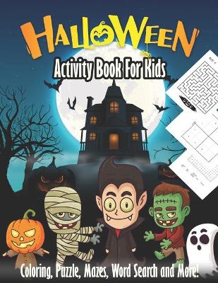 Book cover for Halloween Activity Book For Kids