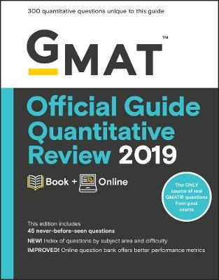 Book cover for GMAT Official Guide Quantitative Review 2019