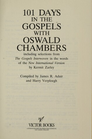 Cover of 101 Days in the Gospels with Oswald Chambers