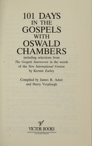 Book cover for 101 Days in the Gospels with Oswald Chambers