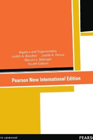 Cover of Algebra and Trigonometry: Pearson New International Edition