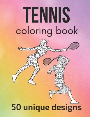 Book cover for Tennis Coloring Book