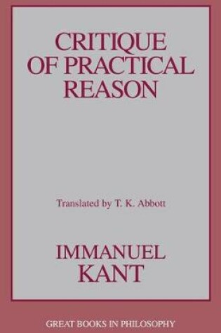 Cover of Critique of Practical Reason