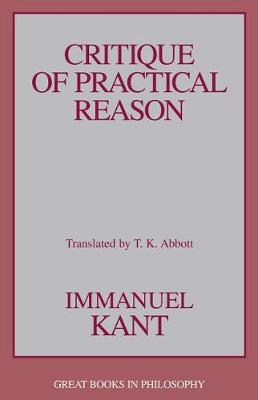 Book cover for Critique of Practical Reason