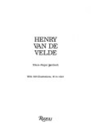 Cover of Henry Van De Velde