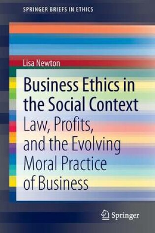 Cover of Business Ethics in the Social Context