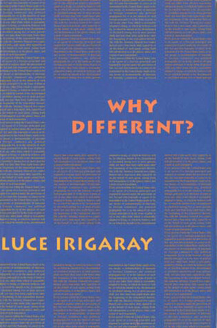 Cover of Why Different?