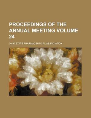 Book cover for Proceedings of the Annual Meeting Volume 24