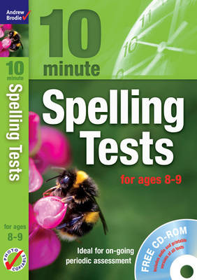 Book cover for Ten Minute Spelling Tests for Ages 8-9
