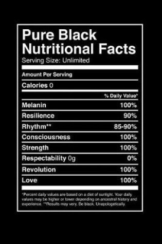 Cover of Pure Black Nutritional Facts