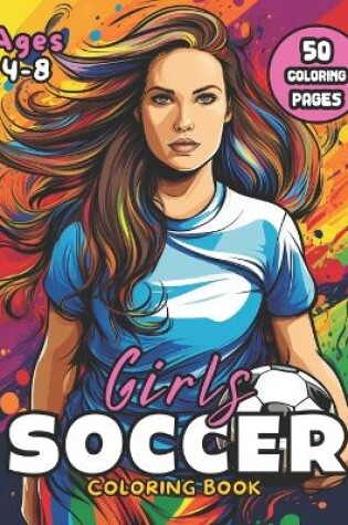 Cover of Girls Soccer Coloring Book