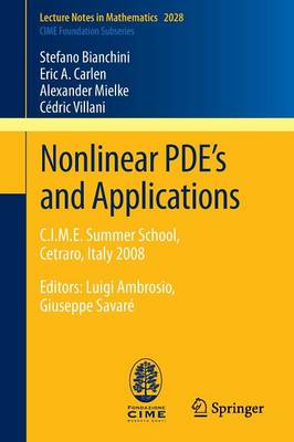 Book cover for Nonlinear PDE’s and Applications