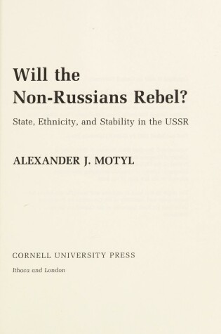 Cover of Will the Non-Russians Rebel?