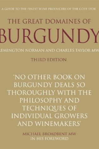 Cover of The Great Domaines of Burgundy: revised edition