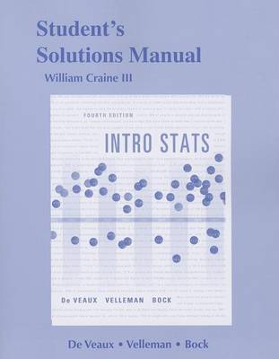 Book cover for Student's Solutions Manual, Intro Stats