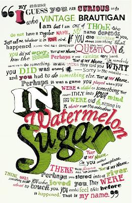 Book cover for In Watermelon Sugar