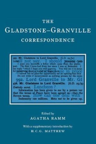 Cover of The Gladstone-Granville Correspondence