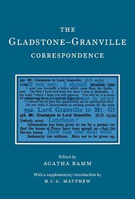Book cover for The Gladstone-Granville Correspondence