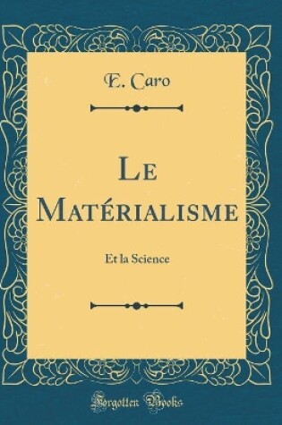 Cover of Le Materialisme