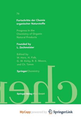 Cover of Fortschritte Der Chemie Organischer Naturstoffe / Progress in the Chemistry of Organic Natural Products