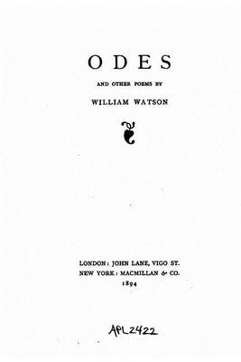 Book cover for Odes and other poems