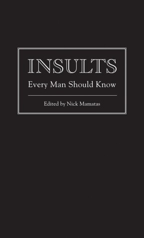 Cover of Insults Every Man Should Know
