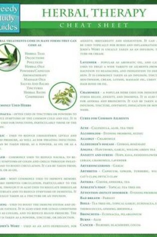 Cover of Herbal Therapy Cheat Sheet (Speedy Study Guides