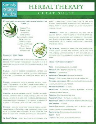 Book cover for Herbal Therapy Cheat Sheet (Speedy Study Guides