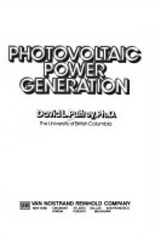 Cover of Photovoltaic Power Generation