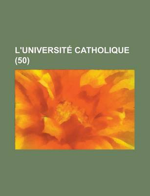 Book cover for L'Universite Catholique (50)