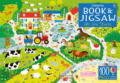 Book cover for Usborne Book and Jigsaw On the Farm