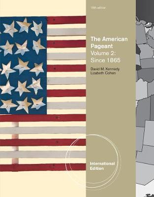 Book cover for The American Pageant, Volume 2, International Edition