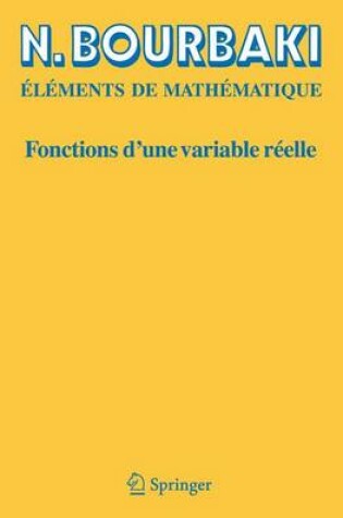 Cover of Fonctions D'Une Variable Reelle