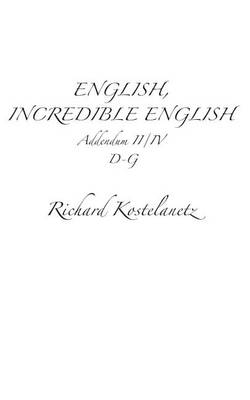 Book cover for English, Incredible English Addendum II/IV