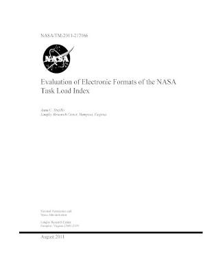 Book cover for Evaluation of Electronic Formats of the NASA Task Load Index