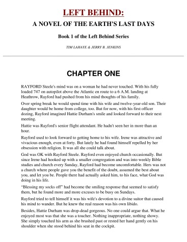 Book cover for Left Behind