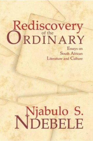Cover of Rediscovery of the Ordinary