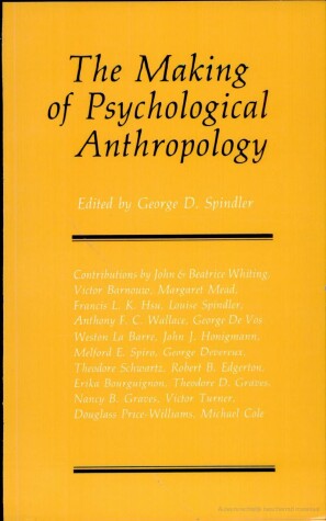 Book cover for Making of Psychological Anthropology