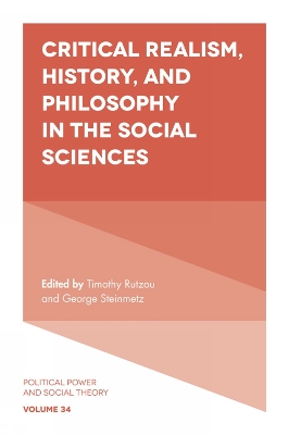 Cover of Critical Realism, History, and Philosophy in the Social Sciences
