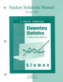 Book cover for Student Solutions Manual for Use with Elementary Statistics