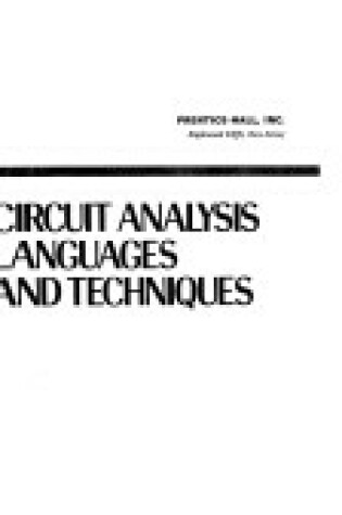 Cover of Handbook of Circuit Analysis Languages and Techniques