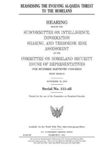 Cover of Reassessing the evolving al-Qaeda threat to the homeland