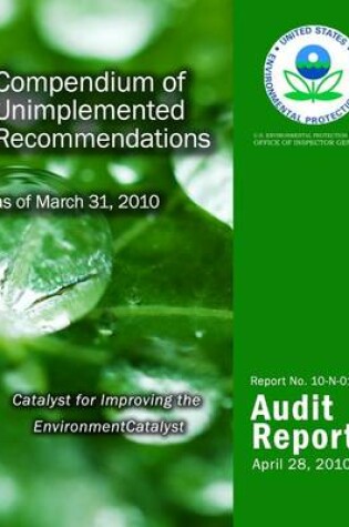 Cover of Compendium of Unimplemented Recommendations as of March 31, 2010