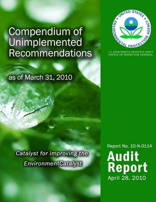 Book cover for Compendium of Unimplemented Recommendations as of March 31, 2010