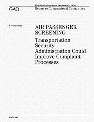 Book cover for Air Passenger Screening