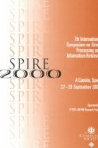 Cover of String Processing and Information Retrievel (spire 2000)