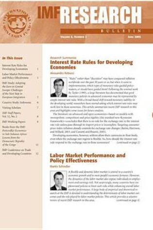 Cover of IMF Research Bulletin, June 2005