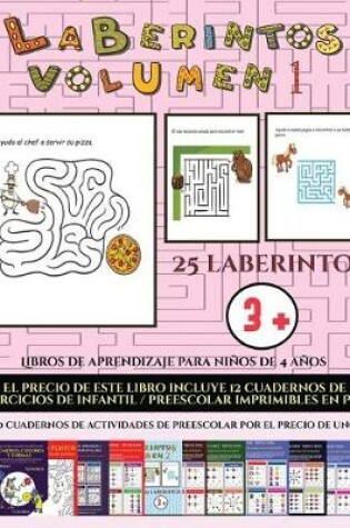 Cover of Libros de aprendizaje para niños de 4 años (Laberintos - Volumen 1)