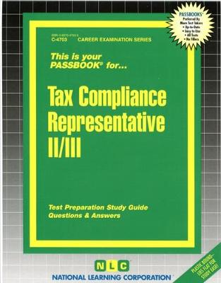 Book cover for Tax Compliance Representative II/III