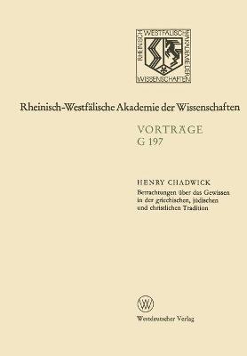 Book cover for Betrachtungen über das Gewissen in der griechischen, jüdischen und christlichen Tradition